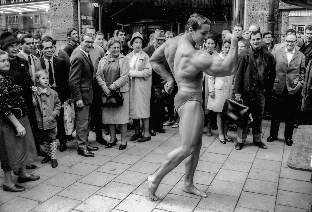 Vintage photos of a young Arnold Schwarzenegger in his physical prime, 1960-1980